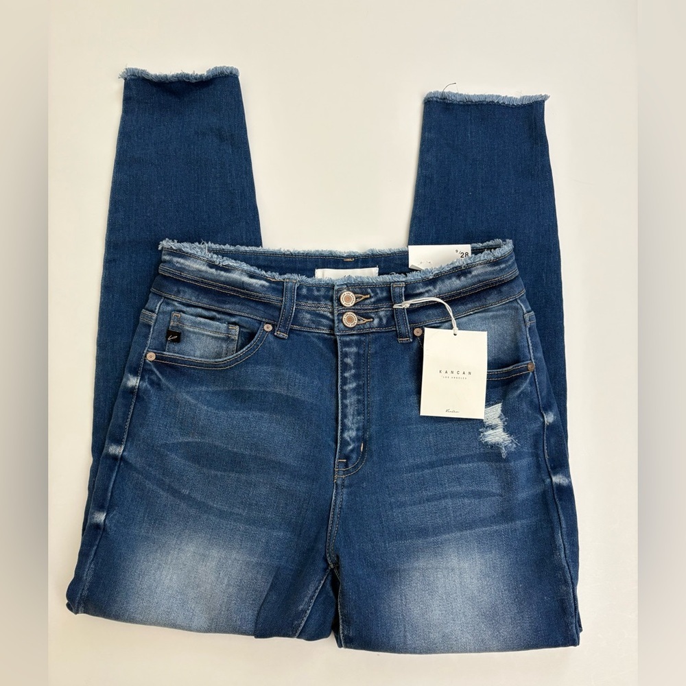 KanCan High Rise Ankle Skinny Blue Jeans Size 9/ 28 New with Tags